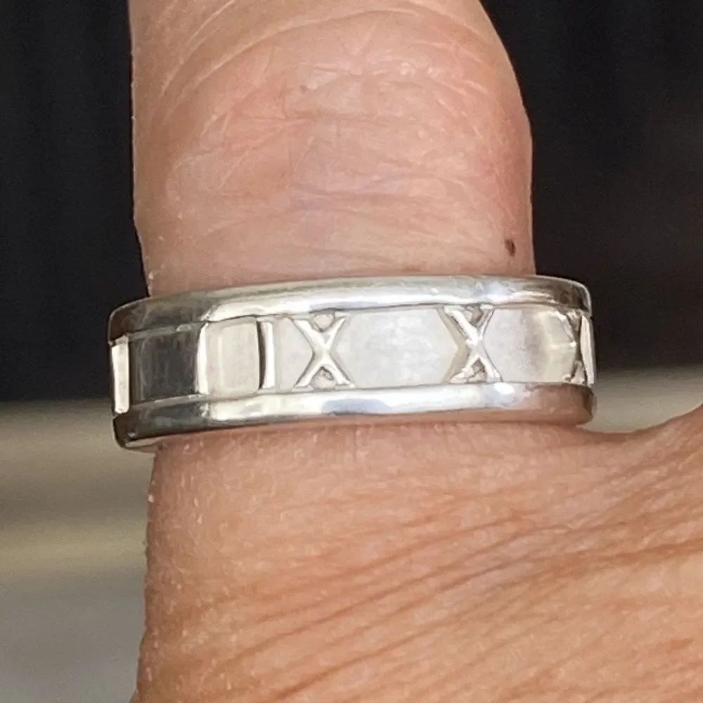 Tiffany & Co. Atlas Ring 925 Sterling Silver